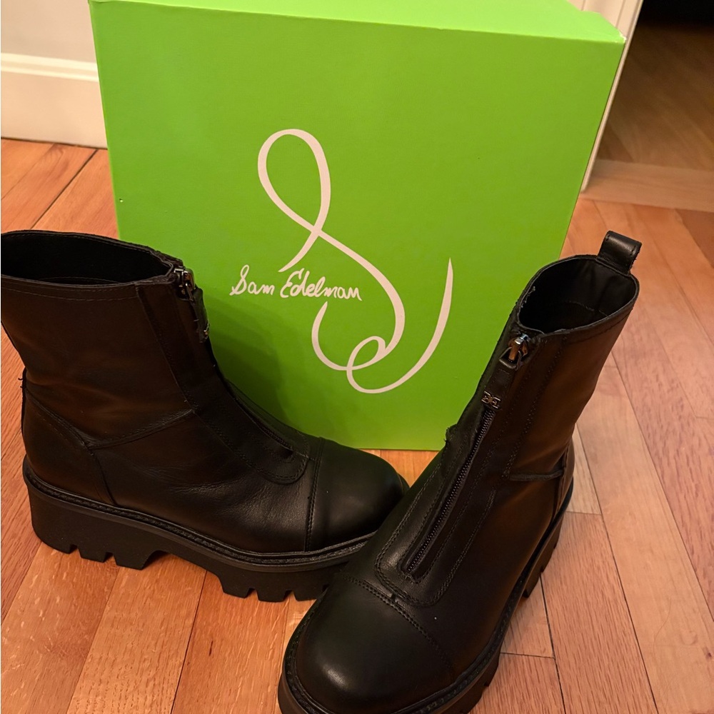 Sam Edelman Black Leather Boots - Picture 5 of 7